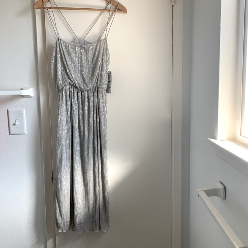 Zara Shimmer Strappy Dress